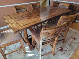 lot 1A image: Stunning Bespoke Farmhouse Dining Set