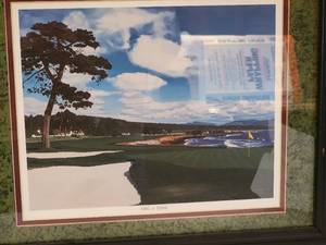 lot 41C image: Golfers Fine Art Photography Print by Danny Day - 18th at Pebble