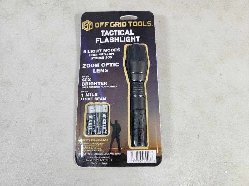 lot 37 image: New Tactical LED Flashlight