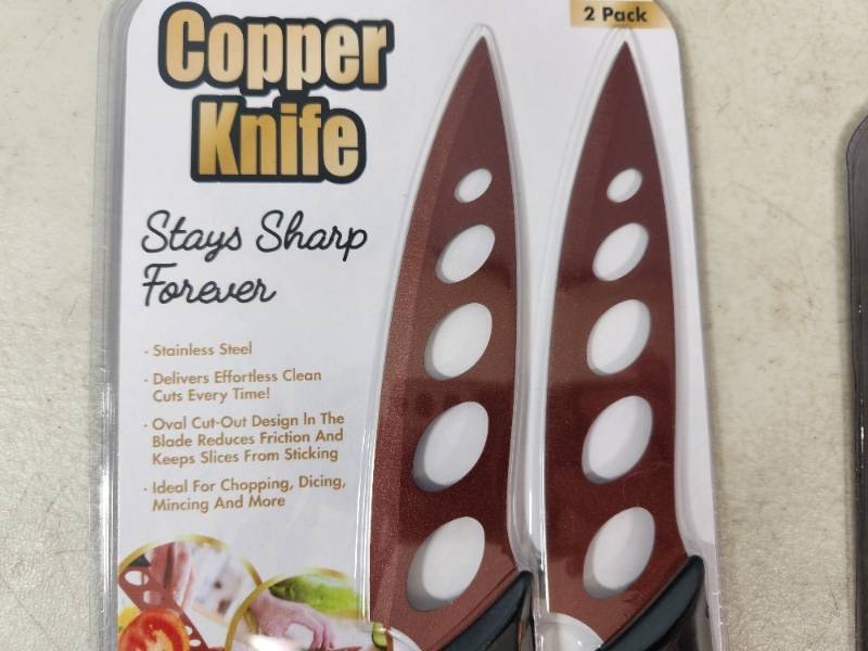 lot 38 image: 2 New Copper Knife Sets