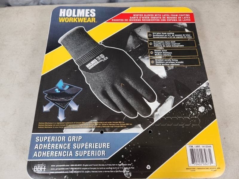 lot 106 image: 3 New Pairs of Holmes Winter Work Gloves