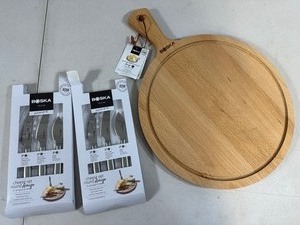 lot 85 image: New Boska Serving Board and Cheese Knives