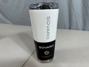 lot 181 image: New Sovaro 20 oz Stainless Steel Insulated Tumbler with Lid
