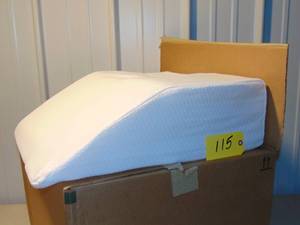lot 115 image: Healthex Bed Wedge Pillow for Lower Back Pain,Heartburn,Snoring and More