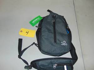 lot 4 image: Water Crossbody Sling Backpack