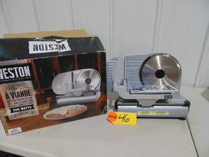 lot 46 image: Weston Heavy Duty 9 Electric Meat Slicer