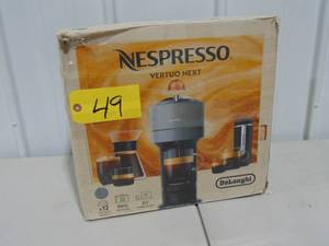 lot 49 image: Nespresso Vertuo Next Coffee and Espresso Machine by DeLonghi Gray
