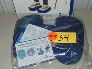 lot 54 image: Bouncyband Wiggle Feet, Dark Blue, 12 x 15 x 2.5  Foot Fidget Cushion