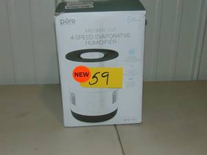lot 59 image: Pure Enrichment  MistAire Eva 4-Speed Evaporative Humidifier