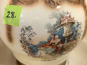lot 28 image: LG Ceramic Pitcher & Bowl
