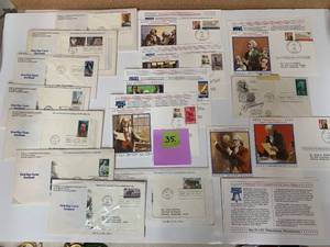 lot 35 image: First Day Envelopes Bicentennial