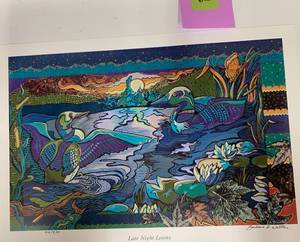 lot 62 image: 2 Deer & Loon Prints