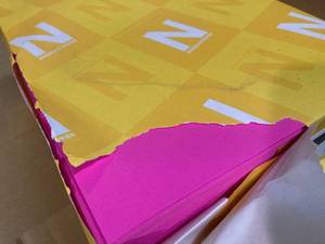 Astrobrights Pink and Green Paper