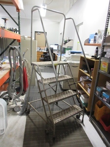 lot 130 image: ROLLING STAIRS WITH RAILING