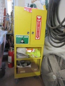 lot 132 image: HOME MADE FIRST AID STATION FOR JOBSITE USE