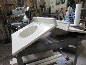 lot 144 image: IMPERIAL PREFABRICATED VANITY TOPS - NEW