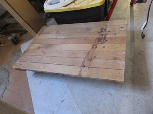 lot 154 image: DAYTON 4 WHEEL FLAT BED DOLLY