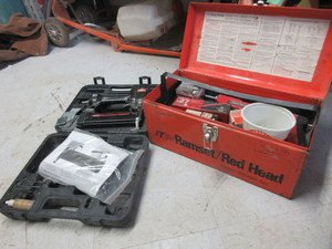 lot 186 image: BRAD NAILER AND POWDER ACTUATED TOOL