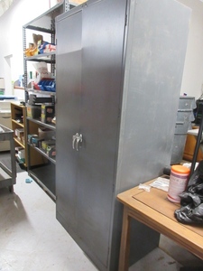 lot 211 image: DAYTON DOUBLE DOOR STORAGE CABINET