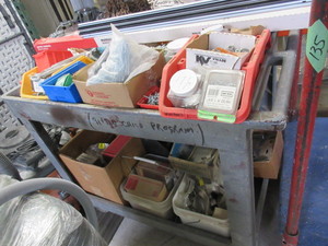 lot 219 image: CASSIDY INDUSTRIAL CART WITH FASTENERS