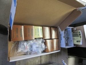 lot 241 image: MORTISE LOCK WITH BACKSET AND BATH PARTITION HARDWARE - NEW