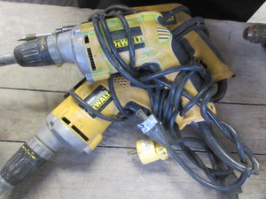 lot 242 image: DEWALT ELECTRIC DRILLS