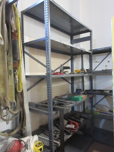 lot 251 image: WAREHOUSE SHELF UNIT WITH CONTENTS