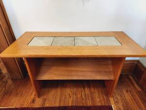 Vintage Tiled Entryway Table