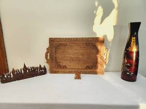 Vintage Carvings and Cloisonne