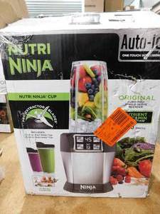 lot 46 image: New - NINJA Nutri Auto iQ 24 oz. 3-Speed Black High Speed Single Serve Blender (BL480D)