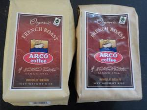 2 - 8 oz Arco Organic French Roast ...