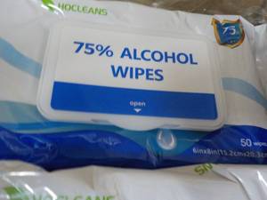Case of 1200 HoCleans Alcohol Wipes...