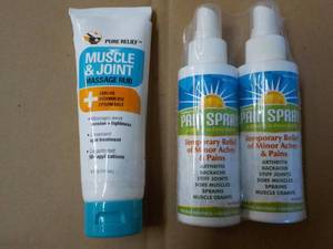 Muscle and Joint Rub and Pain Spray...