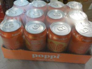 12 Pack Poppi Orange Prebiotic Soda...