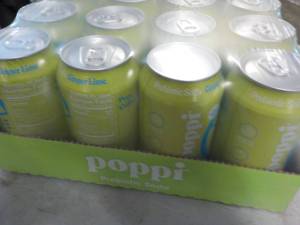 12 pack Poppi Ginger Lime Soda...