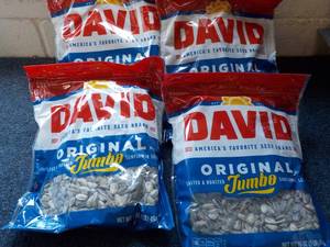 4 - 16 oz Bags David Jumbo Sunflowe...