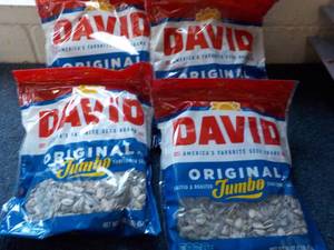 4 - 16 oz Bags David Jumbo Sunflowe...