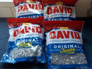 4 - 16 oz Bags David Jumbo Sunflowe...