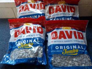 4 - 16 oz Bags David Jumbo Sunflowe...