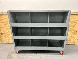lot 11 image: Heavy Duty StorageDisplay Cabinet on Casters