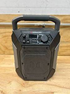 lot 75 image: MONSTER Rocker 270 Sport Portable IndoorOutdoor Wireless Speaker - BlackSlate