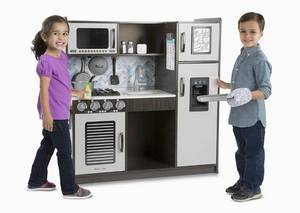 lot 95 image: MELISSA & DOUG Charcoal Chefs Kitchen with Accessory Set