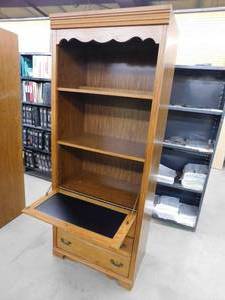 lot 62 image: 2 - Wood Cabinets  Shelves