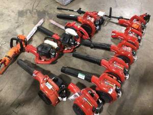 Pallet with assorted Homelite Blowers various models and conditions customer returns see pictures