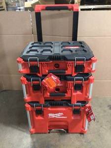 Milwaukee  PACKOUT 22 in. Rolling  Modular Tool Box Storage System see pictures