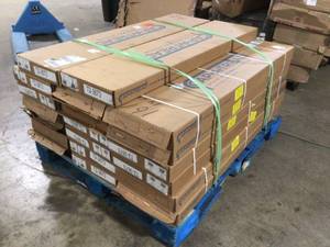 Pallet with 20 cases of Cap A Tread  Fresh OakElk Wood 47 in. L x 12-18 in. D x 2-316 in. H Vinyl to Cover Stairs 1-18 in. to 1-34 in. Thick