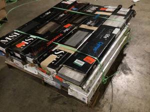 Pallet with assorted Flooring various types models and conditions customwer returns see pictures