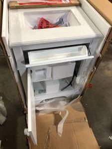 lot 18 image: Home Decorators Collection Melpark 24 in. W x 20 in. D x 34.5 in. H Bath Vanity in White with White Cultured Marble Top