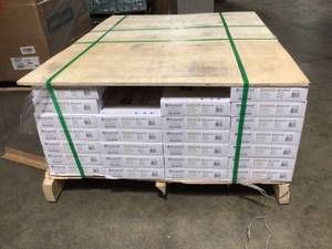 lot 1 image: Pallet with 25 boxes of Lifeproof  Hockley Oak 12 MIL x 8.7 in. W Waterproof Luxury Vinyl Plank Flooring (20.06 sq. ft.case)