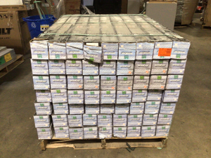 lot 7 image: Pallet of 63 cases of Weaber  12 in. x 4 in. x 4 ft. Nantucket Gray Poplar Weathered Barn Wood Boards (8-Piece)